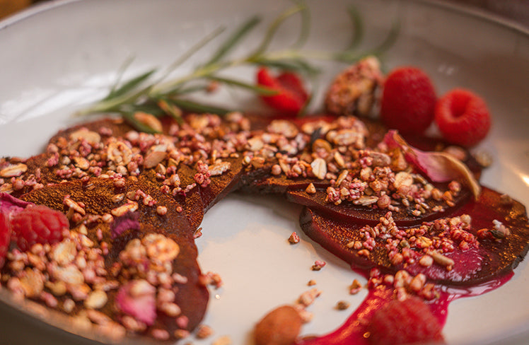 Rote Beete Carpaccio mit Rosentanz