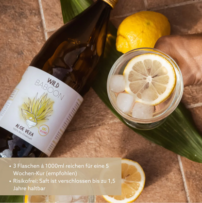 Bio Aloe Vera Direktsaft (1 Liter) - Reine Pflanzenkraft