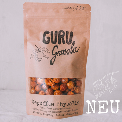 BIO Gepuffte Physalis - knusprig erfrischender Snack - 100g